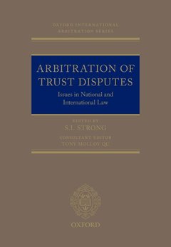 Couverture de l’ouvrage Arbitration of Trust Disputes