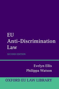 Couverture de l’ouvrage EU Anti-Discrimination Law