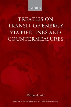 Couverture de l’ouvrage Treaties on Transit of Energy via Pipelines and Countermeasures