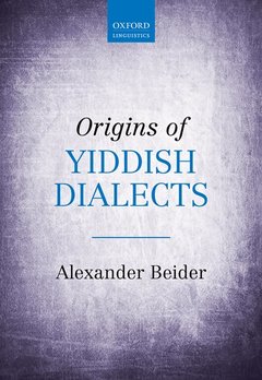 Couverture de l’ouvrage Origins of Yiddish Dialects