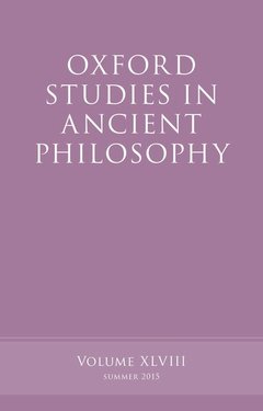 Couverture de l’ouvrage Oxford Studies in Ancient Philosophy, Volume 48