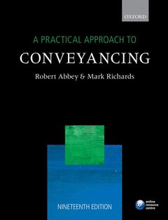 Couverture de l’ouvrage A Practical Approach to Conveyancing
