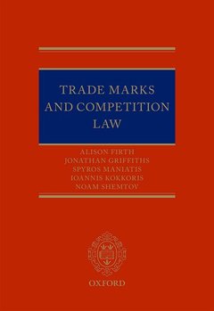 Couverture de l’ouvrage Trade Marks and Competition Law