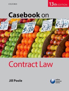 Couverture de l’ouvrage Casebook on Contract Law
