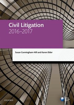 Couverture de l’ouvrage Civil Litigation 2016-2017