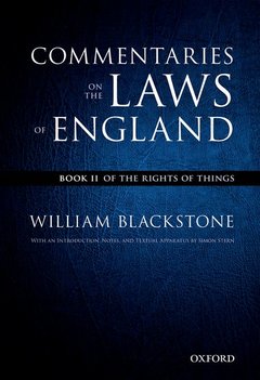 Couverture de l’ouvrage The Oxford Edition of Blackstone's: Commentaries on the Laws of England