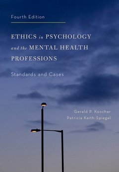 Couverture de l’ouvrage Ethics in Psychology and the Mental Health Professions