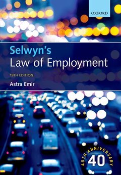 Cover of the book Selwyn's Law of Employment