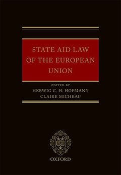 Couverture de l’ouvrage State Aid Law of the European Union