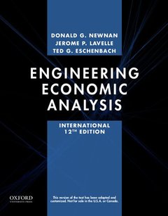 Couverture de l’ouvrage Engineering Economic Analysis