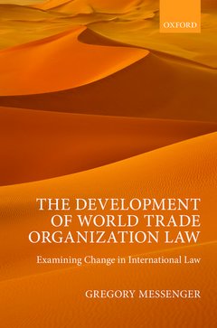Couverture de l’ouvrage The Development of World Trade Organization Law