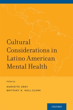 Couverture de l’ouvrage Cultural Considerations in Latino American Mental Health