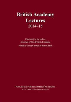 Couverture de l’ouvrage British Academy Lectures 2014-15