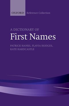 Couverture de l’ouvrage A Dictionary of First Names