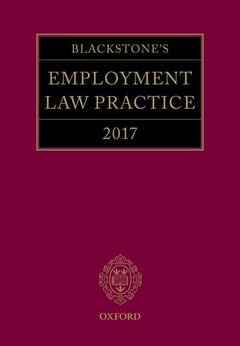 Couverture de l’ouvrage Blackstone's Employment Law Practice 2017
