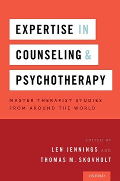 Couverture de l’ouvrage Expertise in Counseling and Psychotherapy