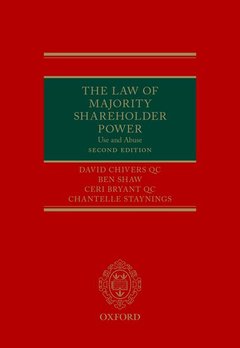 Couverture de l’ouvrage The Law of Majority Shareholder Power