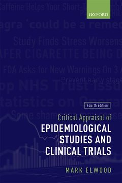 Couverture de l’ouvrage Critical Appraisal of Epidemiological Studies and Clinical Trials