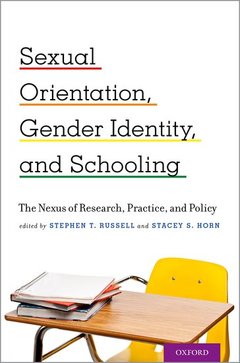 Couverture de l’ouvrage Sexual Orientation, Gender Identity, and Schooling