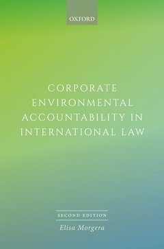 Couverture de l’ouvrage Corporate Environmental Accountability in International Law