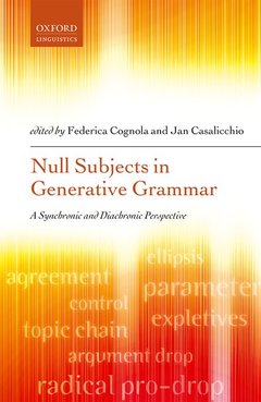 Couverture de l’ouvrage Null Subjects in Generative Grammar