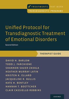 Couverture de l’ouvrage Unified Protocol for Transdiagnostic Treatment of Emotional Disorders