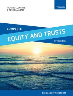 Couverture de l’ouvrage Complete Equity and Trusts