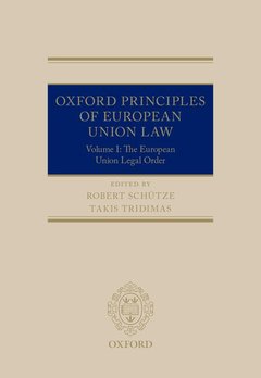 Couverture de l’ouvrage Oxford Principles of European Union Law