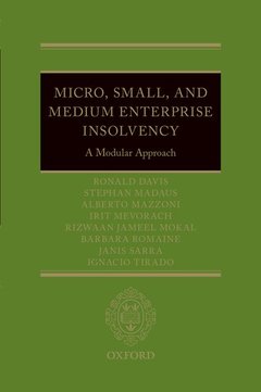 Couverture de l’ouvrage Micro, Small, and Medium Enterprise Insolvency