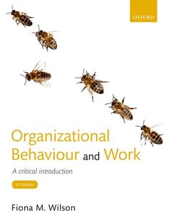 Couverture de l’ouvrage Organizational Behaviour and Work