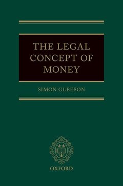 Cover of the book The Legal Concept of Money