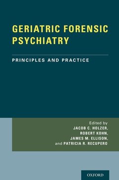 Couverture de l’ouvrage GERIATRIC FORENSIC PSYCHIATRY