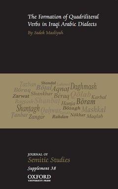 Couverture de l’ouvrage The Formation of Quadriliteral Verbs in Iraqi Arabic Dialects