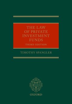 Couverture de l’ouvrage The Law of Private Investment Funds