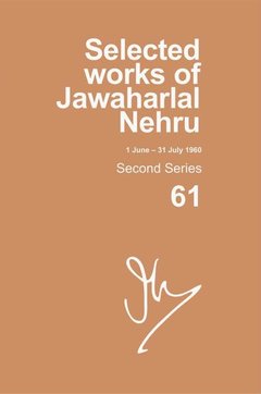 Couverture de l’ouvrage Selected Works of Jawaharlal Nehru