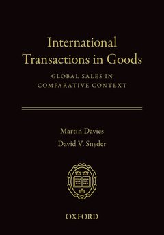 Couverture de l’ouvrage International Transactions in Goods