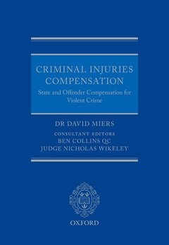 Couverture de l’ouvrage Criminal Injuries Compensation