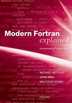 Couverture de l’ouvrage Modern Fortran Explained