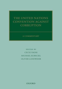 Couverture de l’ouvrage The United Nations Convention Against Corruption