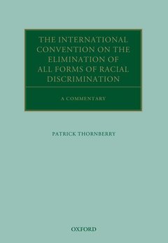 Couverture de l’ouvrage The International Convention on the Elimination of All Forms of Racial Discrimination