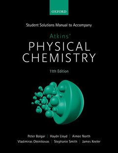 Cover of the book Student Solutions Manual to Accompany Atkins' Physical Chemistry 11th Edition