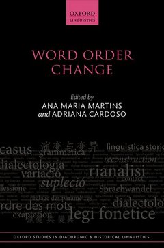 Couverture de l’ouvrage Word Order Change