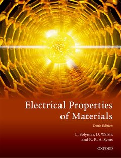 Couverture de l’ouvrage Electrical Properties of Materials