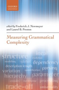 Couverture de l’ouvrage Measuring Grammatical Complexity