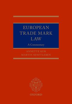 Couverture de l’ouvrage European Trade Mark Law