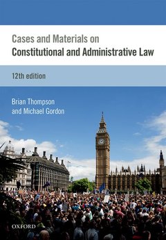Couverture de l’ouvrage Cases & Materials on Constitutional & Administrative Law