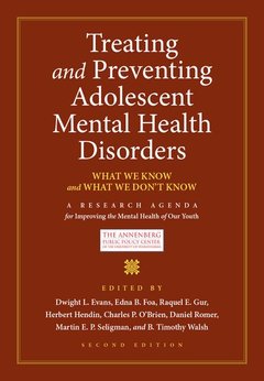 Couverture de l’ouvrage Treating and Preventing Adolescent Mental Health Disorders