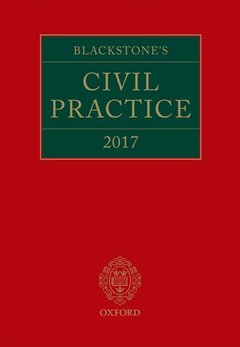Couverture de l’ouvrage Blackstone's Civil Practice 2017