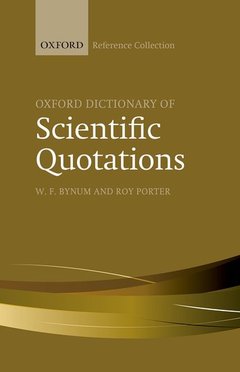 Cover of the book Oxford Dictionary of Scientific Quotations