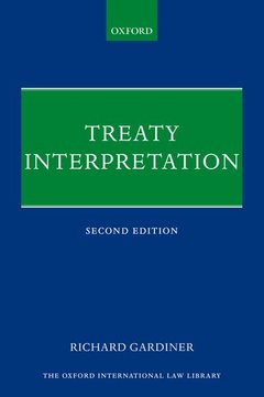 Couverture de l’ouvrage Treaty Interpretation